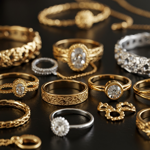 Diamond and Gold Jewelry